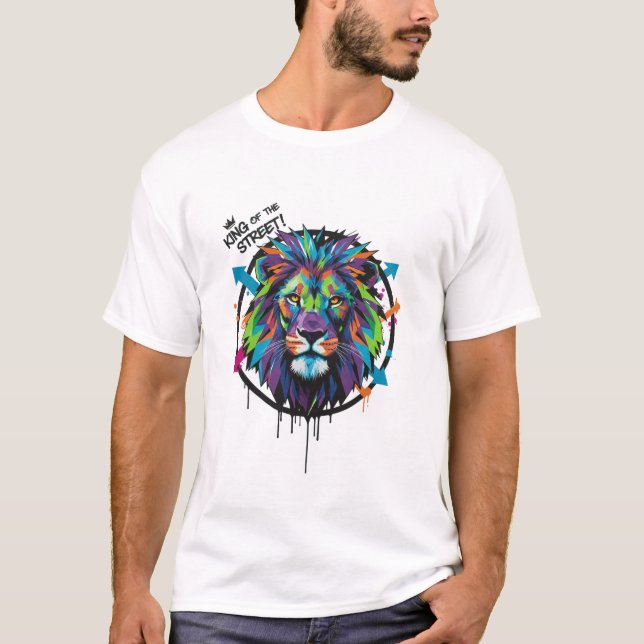 Camiseta Street King Lion** (Frente)
