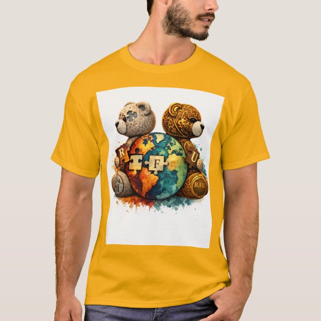 Camiseta Street Royalty Teddy Bear Graphic T-Shirt (Frente)