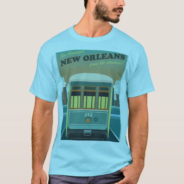Camiseta Streetcar em Nova Orleans (Frente)