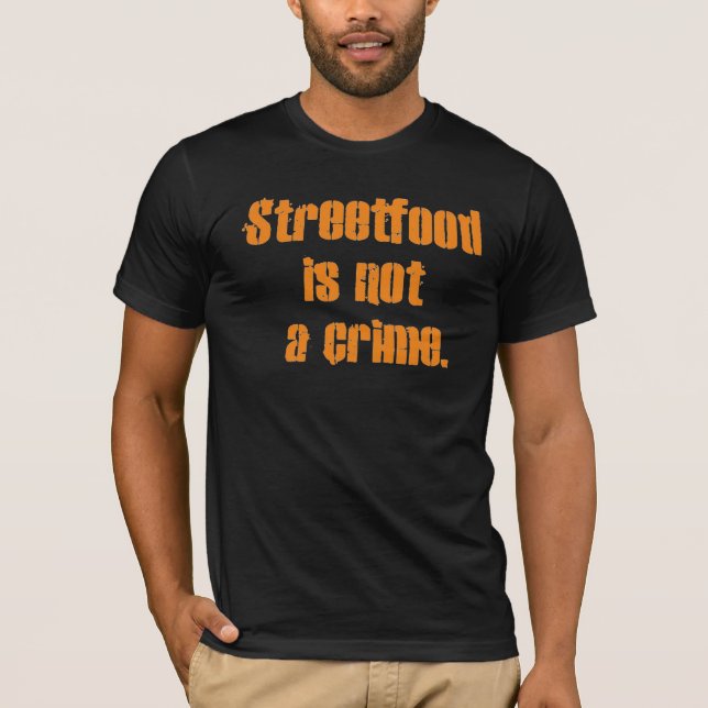 Camiseta Streetfood não é um crime (Frente)