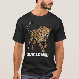 Camiseta Streetwear de Guepardo Rugindo Feroz