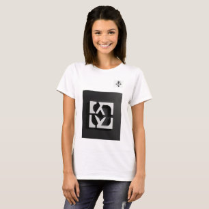 Camiseta Streetwear de logotipos minimalistas 4KRender Mulh