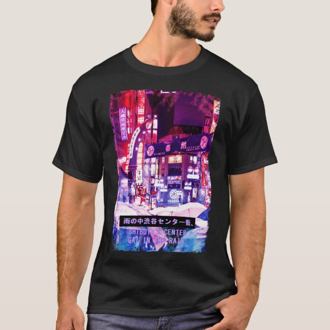 Camiseta Streetwear estéticos japoneses Tóquio Japão (Frente)