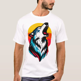 Camiseta Streetwear Lobo Feroz – Animal Ousado