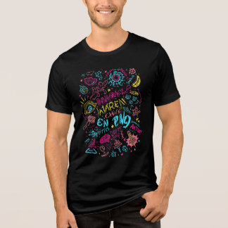 Camiseta Streetwear Playful Doodle – Estilo Retro 