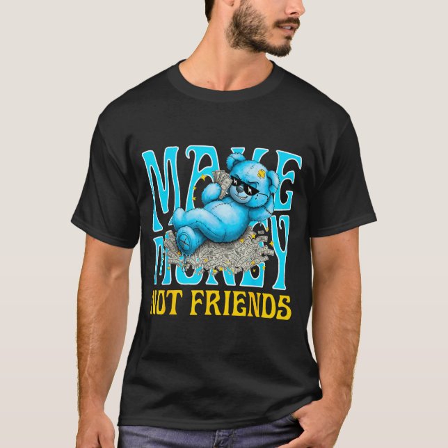 Camiseta Streetwear Retro Matching Gamma Blue Funny Make Mo (Frente)