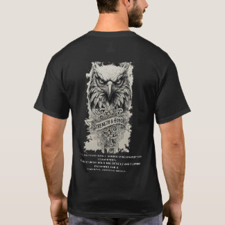 Camiseta strength  & honor