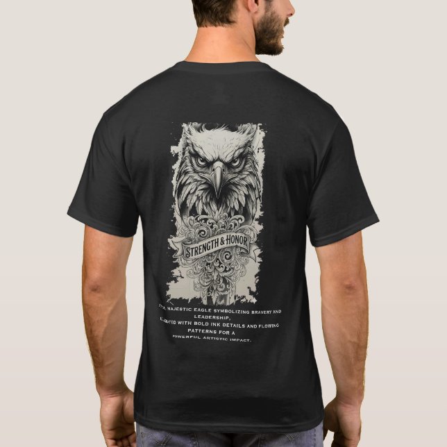 Camiseta strength  & honor (Verso)