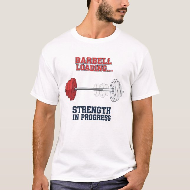 Camiseta Strength In Progress | Barbell Loading Fitness (Frente)