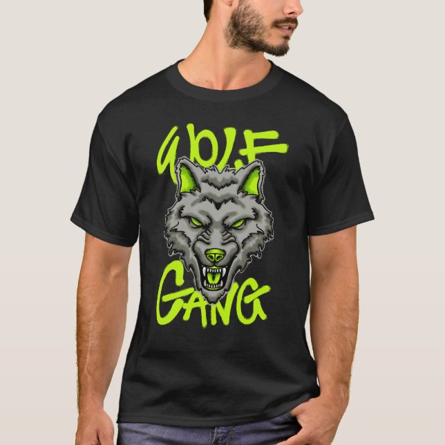 Camiseta strength wolf streetwear  (Frente)