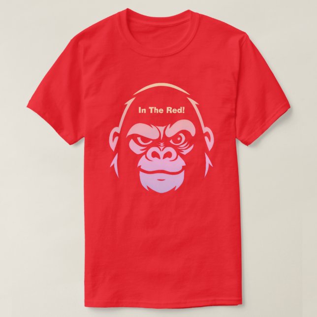 Camiseta Stressed Ape Studios - No Vermelho (Frente do Design)
