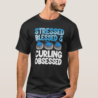 Camiseta Stressed Blessed & Curling Men World's Greatest Cu