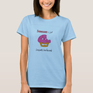 Camiseta Stressed é apenas sobremesas para trás