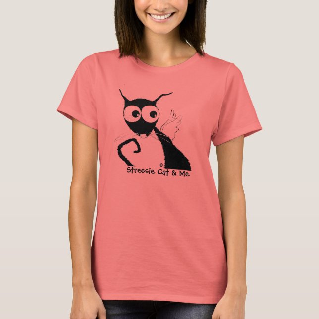 Camiseta Stressie Cat & Me (Frente)