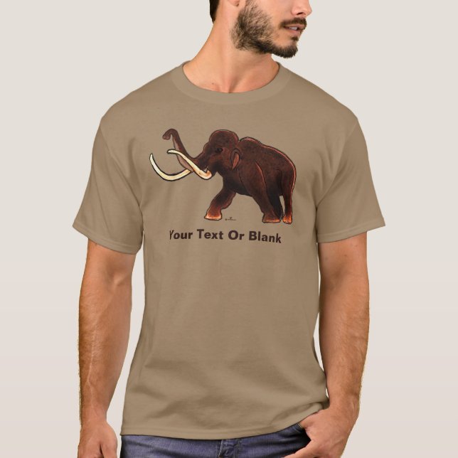 Camiseta Striding Wooly Mammoth (Frente)