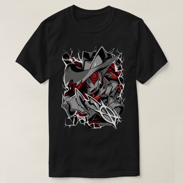 Camiseta Striker Demon Design Helluva Boss (Frente do Design)