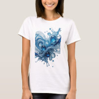 Camiseta Striking Blue WATER SPLASH Statement