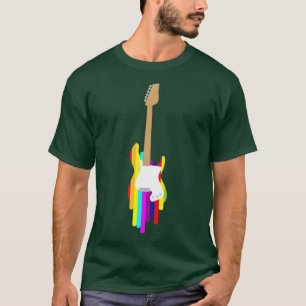 Camiseta String de Instrumento Musical Guitarista Elétrico