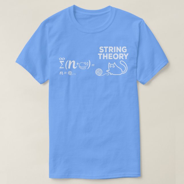 Camiseta String Theory Equation Cat Lover Physics Enthusias (Frente do Design)