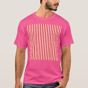 Camiseta Stripe Vertical Branco Vermelho
