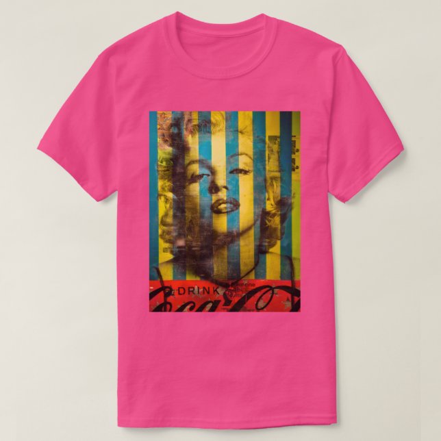 Camiseta Striped Marilyn (Frente do Design)