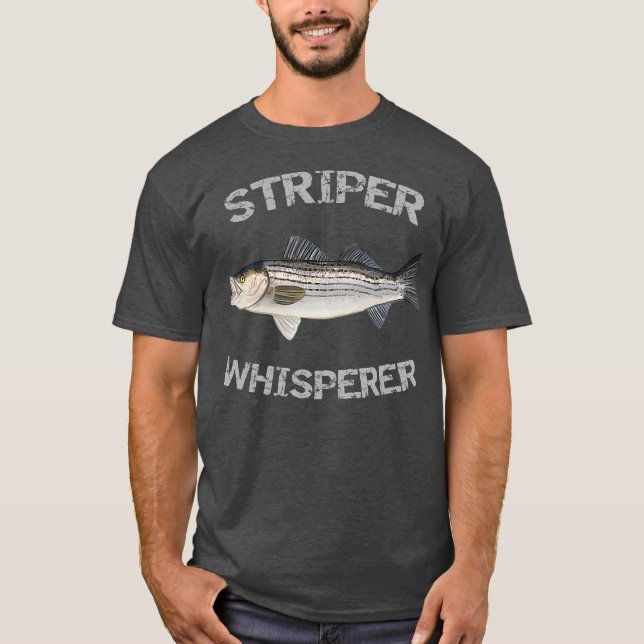 Camiseta Striper Whisperer Striped Bass  Striper Fishing (Frente)