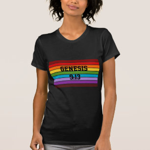 Camiseta Stripes Arco-Íris, Gênesis 9:13