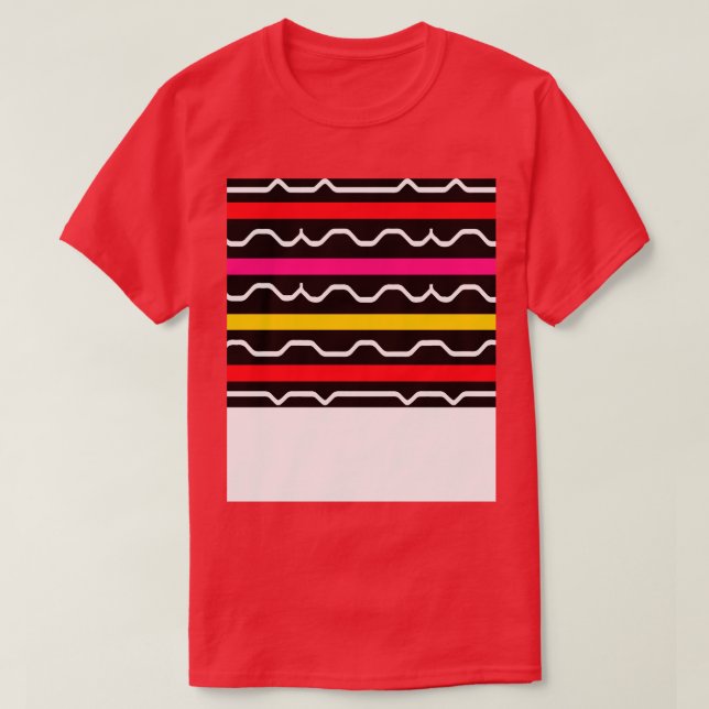 Camiseta Stripes Cores BAUHAUS 1 (Frente do Design)