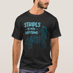 Camiseta Strips Vão Com Tudo Zebra Safari Animais