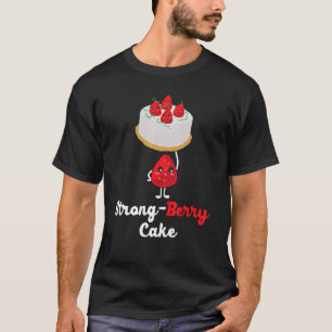 Camiseta Strong Berry Cake Weightlifter Strawberry Picing