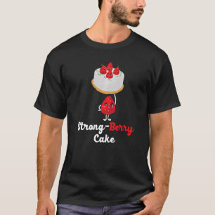 Camiseta Strong Berry Cake Weightlifter Strawberry Picing
