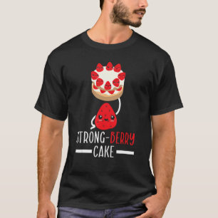 Camiseta Strong Berry Cake Weightlifter Strawberry Picing