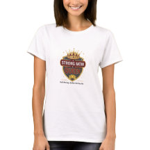 Strong Mom Queen Gold Crown Retro Typography