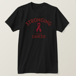 Camiseta Stronger Than Cancer – Detalhe de Impress