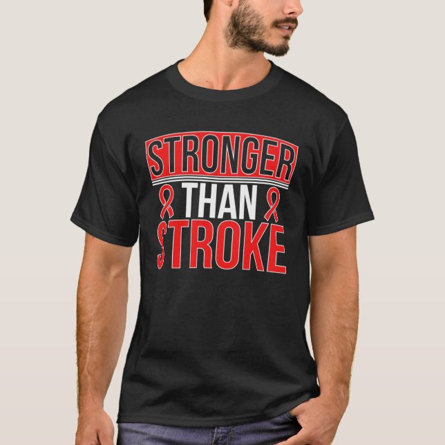 Camiseta Stronger Than Stroke Survivor Stroke Awareness (Frente)