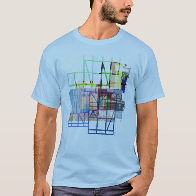 Camiseta structure in blue (Frente)