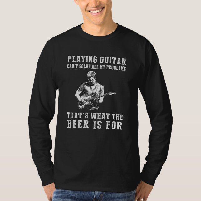Camiseta Strums & Sips: Guitarras Não Conseguem Corrigir Tu (Frente)