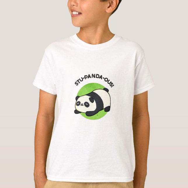 Camiseta Stu-panda Funny Panda Pun (Frente)