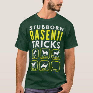 Camiseta Stubborn Basenji Tricks - Formação de Cães