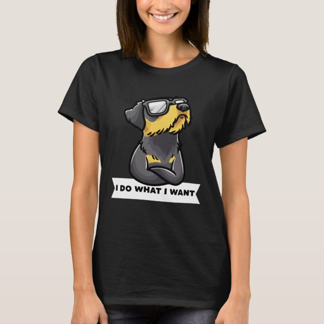 Camiseta Stubborn Jagdterrier Dog funny (Frente)