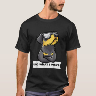 Camiseta Stubborn Jagdterrier Dog Lover Eu Faço O Que Quero