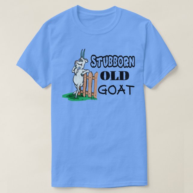 Camiseta Stubborn Old Goat (Frente do Design)