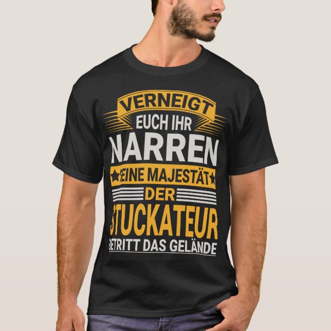 Camiseta Stuckateur Design für einen  Stuckateur (Frente)