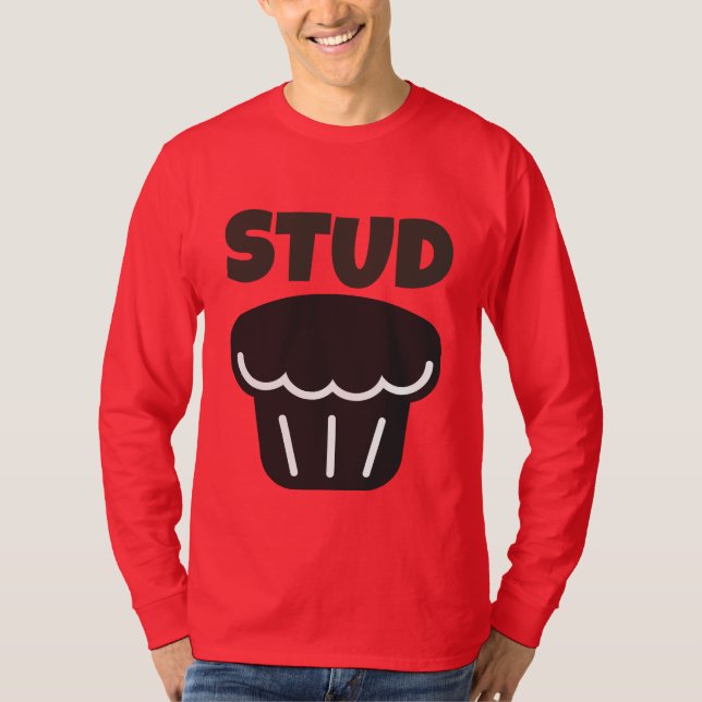 CAMISETA STUD MUFFIN FUNNY MENS T-SHIRTS (Frente)