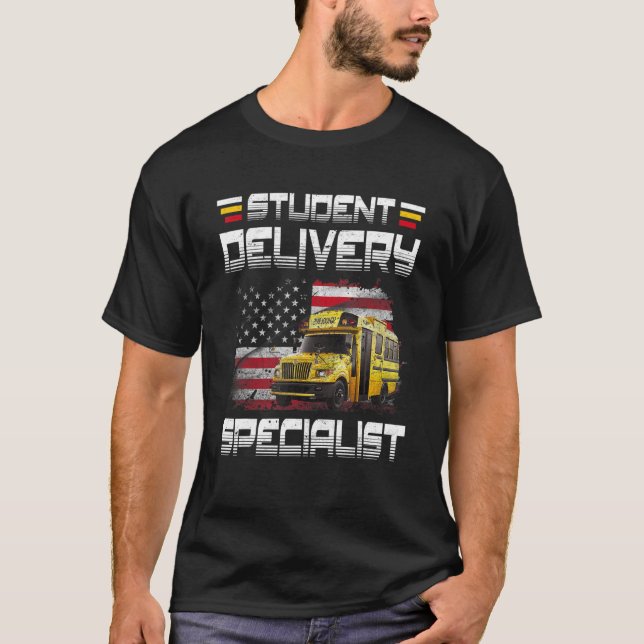 Camiseta Student Delivery Specialist  School Bus Driver Bus (Frente)