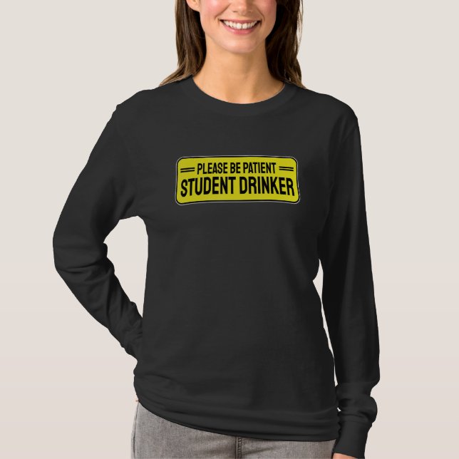 Camiseta Student Drinker Drinking 1 (Frente)