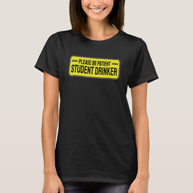 Camiseta Student Drinker Drinking 1 (Frente)