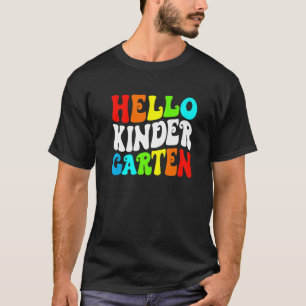 Camiseta Student Teacher Hello Kindergarten Back To School