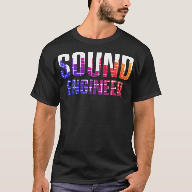Camiseta Studio Audio Engineer Tools Sound Guy Tech  (Frente)