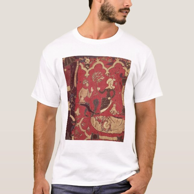 Camiseta Stumpwork que descreve Tristan e Isolde (Frente)